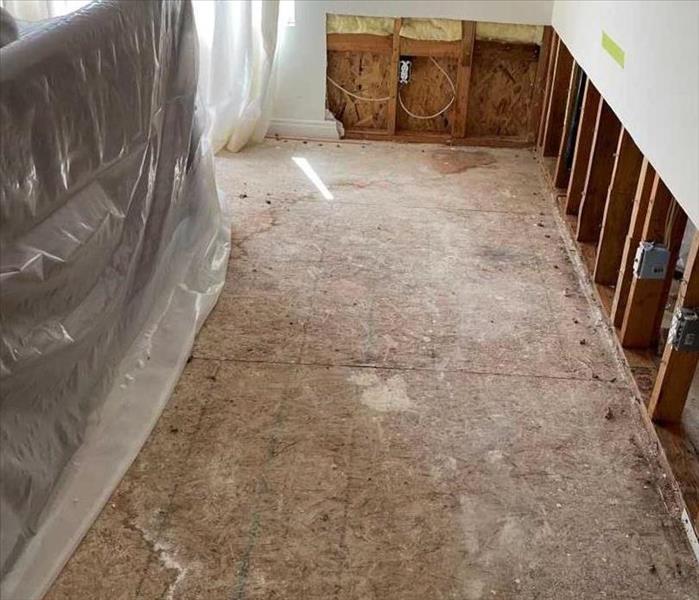 Removed Water Damaged Carpet 