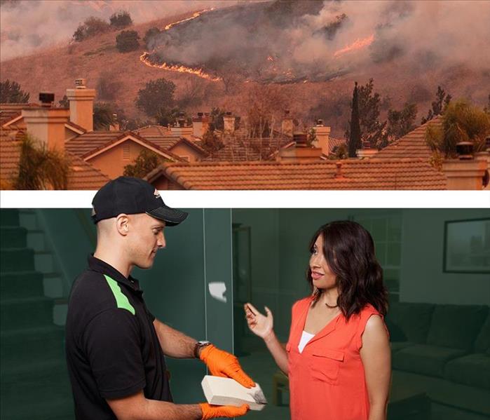 Odor Causing Soot Left Behind By Wildfires Can Be Cleaned Up By SERVPRO